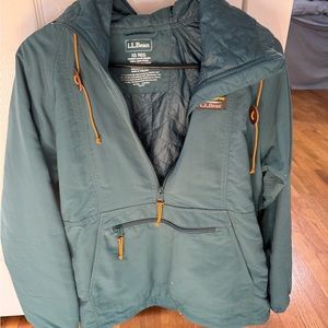 teal ll bean anorak